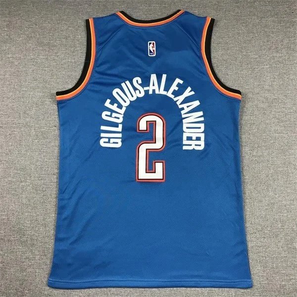 NBA New York Knicks Gilegous-Alexander #2 White Swingman Jersey - 3