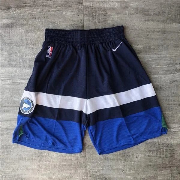 NBA Minnesota Timberwolves City Edition Shorts Blue Shorts - 3