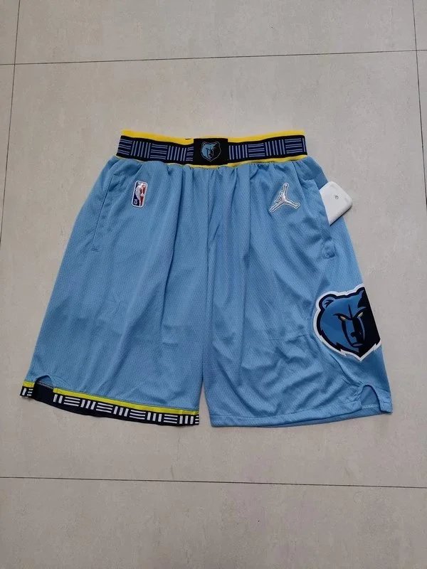 NBA Minnesota Timberwolves City Edition Shorts Blue Shorts - 9