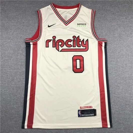Nike NBA Portland Trail Blazers City Edition Jersey Gray - 8