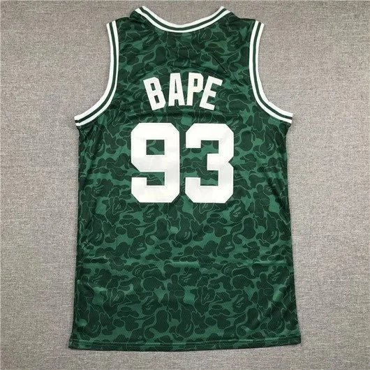A Bathing Ape BAPE Camo Basketball Jersey Green