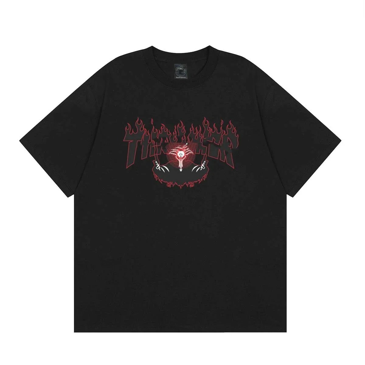 Thrasher Magazine Flame Logo White T-Shirt - 3