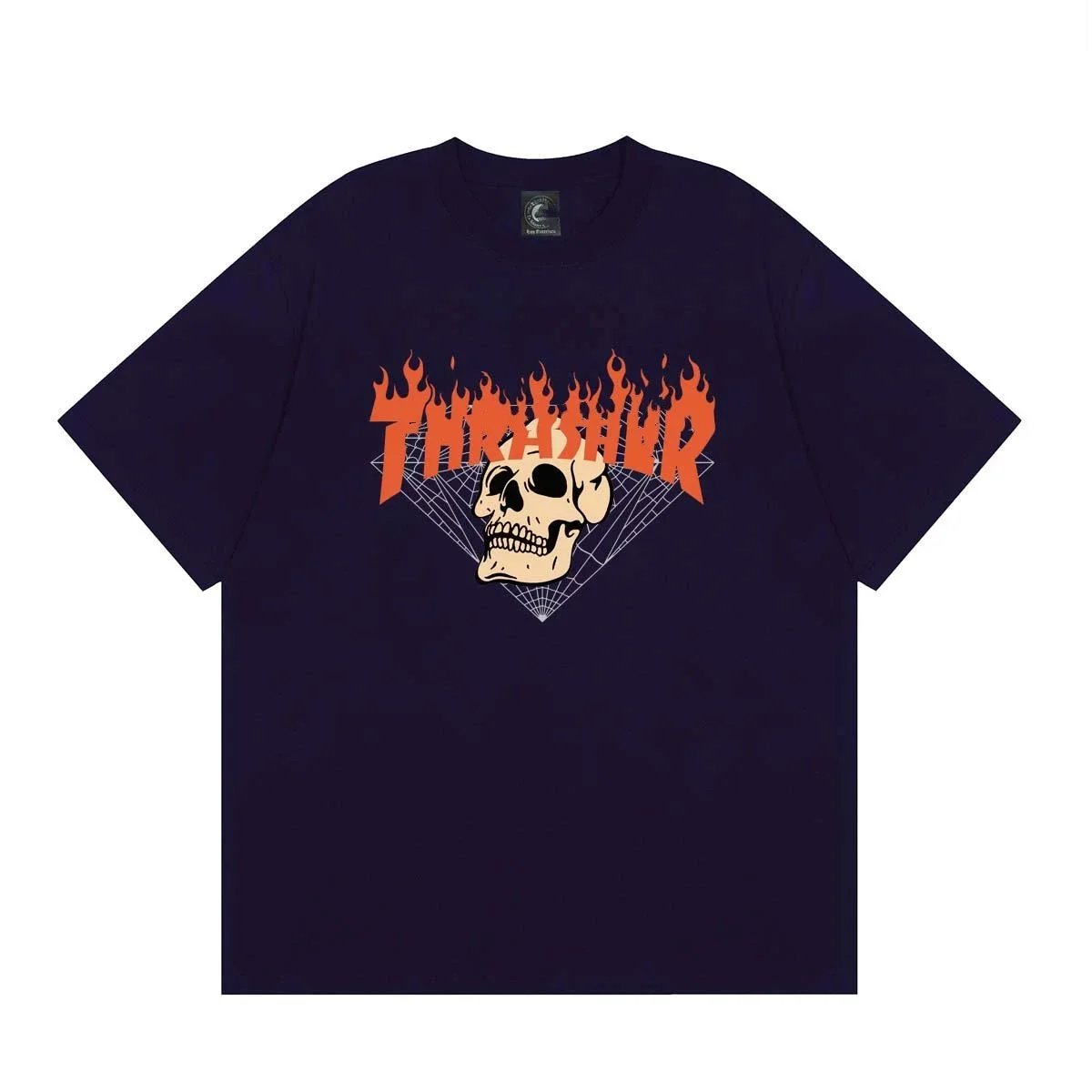 Thrasher Magazine Flame Logo White T-Shirt - 14
