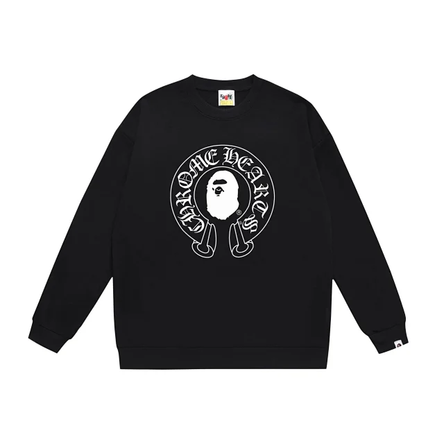 A Bathing Ape Hoodies & Sweatshirts Big Head graphic crewneck sweatshirt product detail image 1