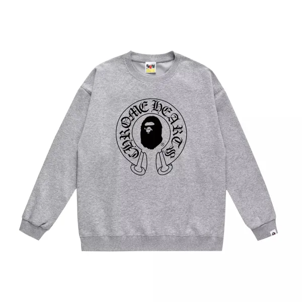 A Bathing Ape Camo Big Ape Head Gray Hoodie - 4