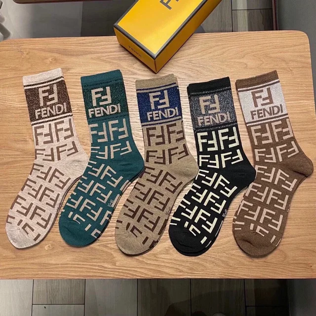 Fendi Socks FF Logo product detail image 2