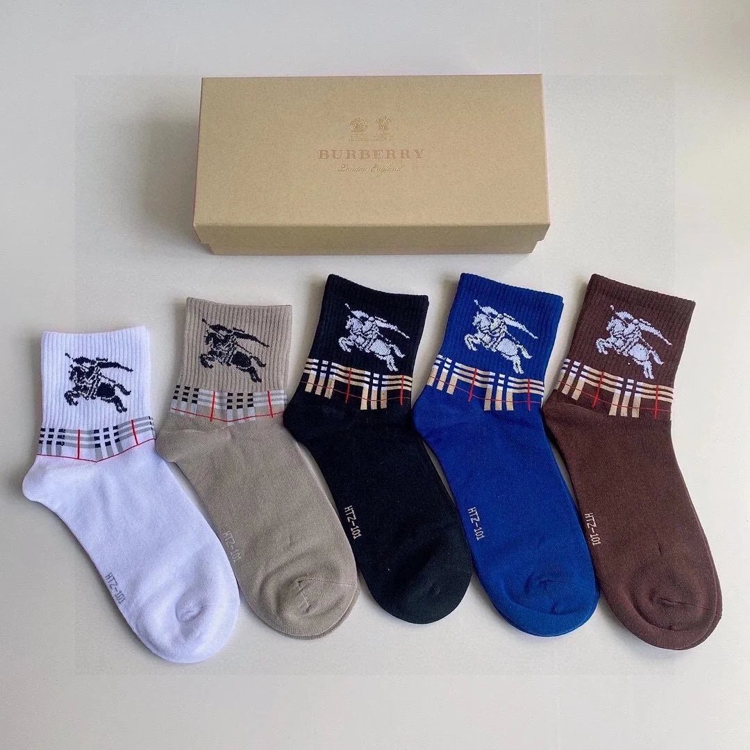 Burberry Equestrian Knight Socks Multicolor Socks - 16