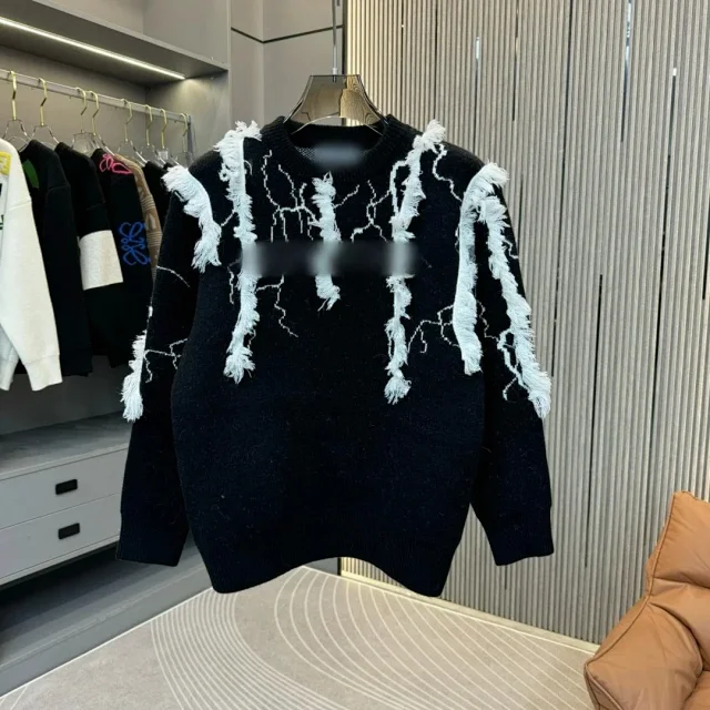 Fendi Knitwear FF Logo Crewneck Knit Sweater product detail image 3