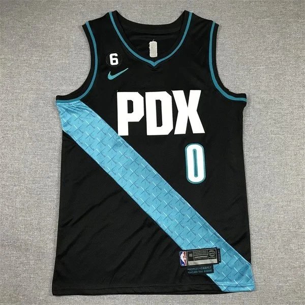 Nike NBA Portland Trail Blazers City Edition Jersey Gray - 2