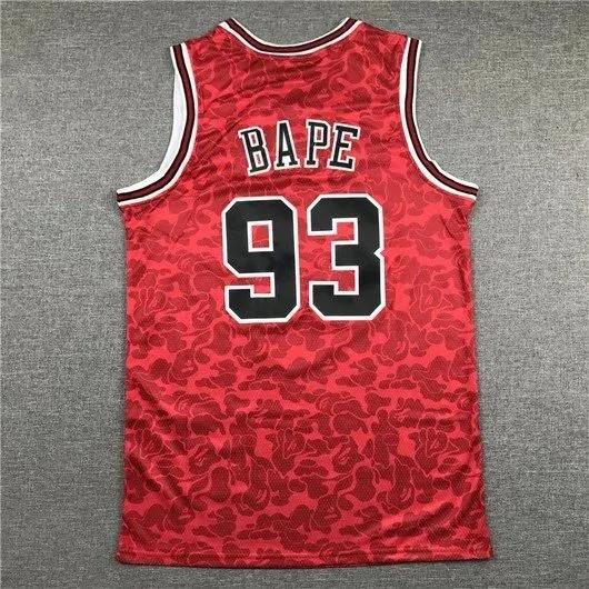 Air Jordan x A Bathing Ape 23 Red Camo Jersey - 8