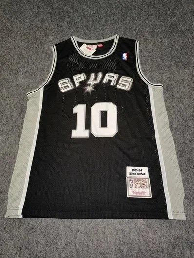 Mitchell & Ness San Antonio Spurs Tim Duncan 1998-99 Hardwood Classics Jersey Green Pink - 10