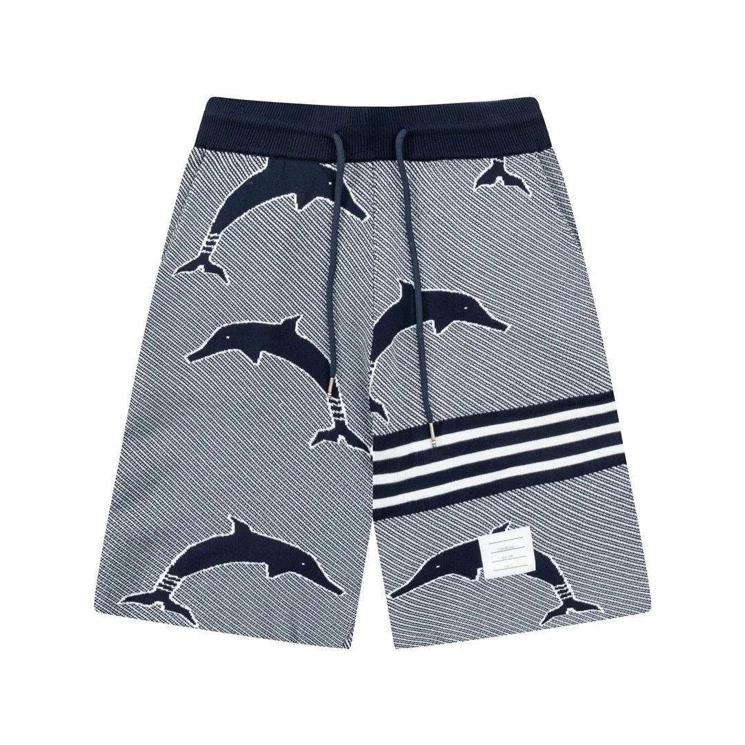 Thom Browne Shorts Striped Drawstring — 28