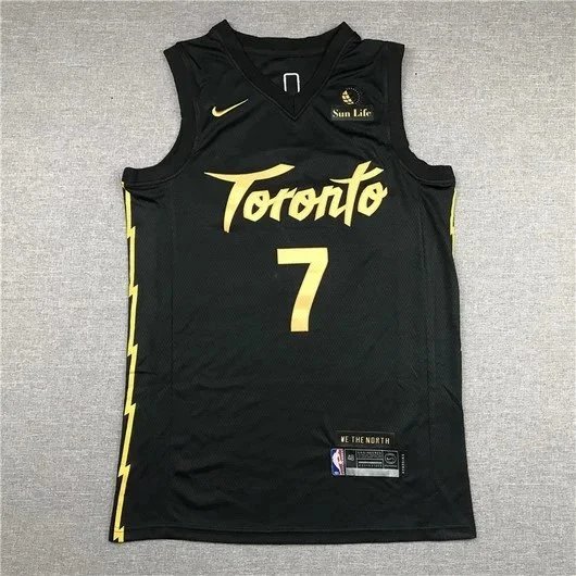 Nike Toronto Raptors City Edition Jersey Black / Gold