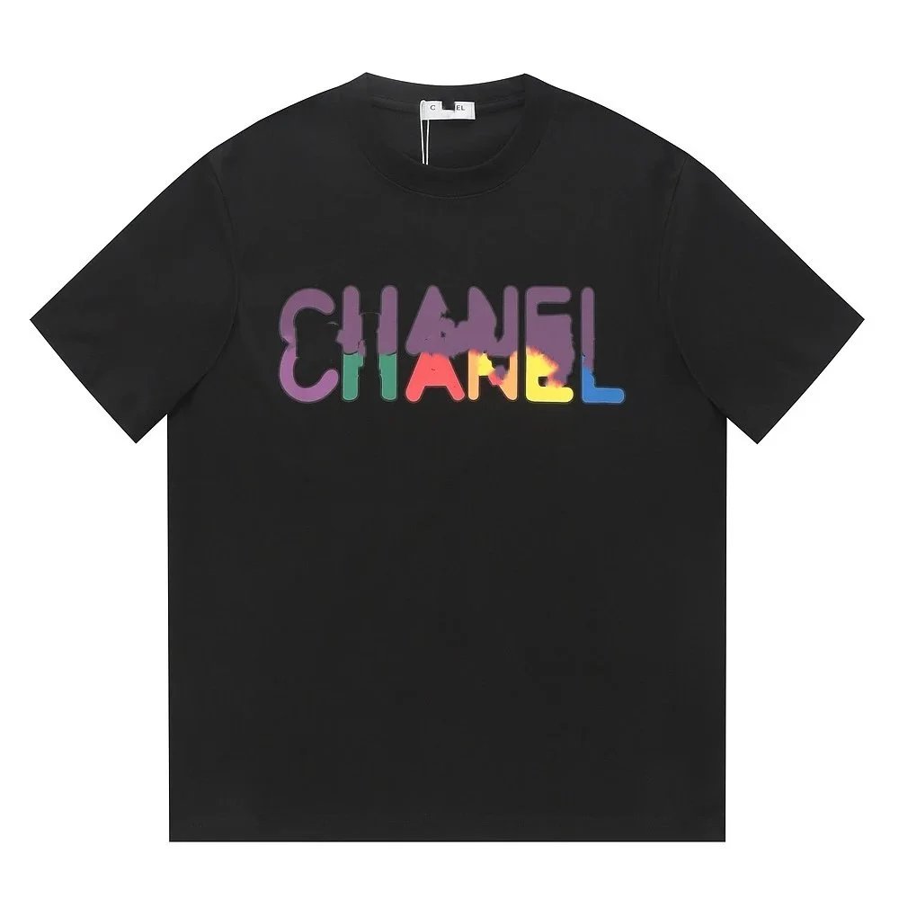 Chanel Rainbow Logo White T-Shirt - 33