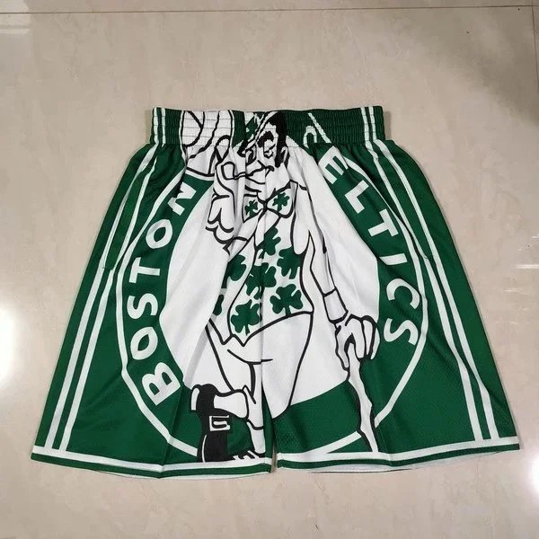Boston Celtics 1946 Logo Print Basketball Shorts Multicolor - 3