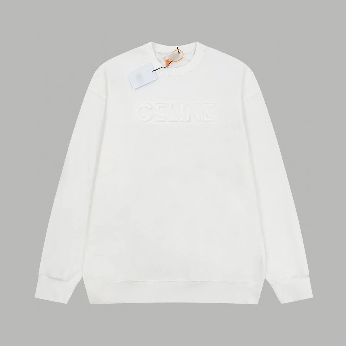 Celine Hoodies & Sweatshirts Embossed Logo Pullover Hoodie — 07