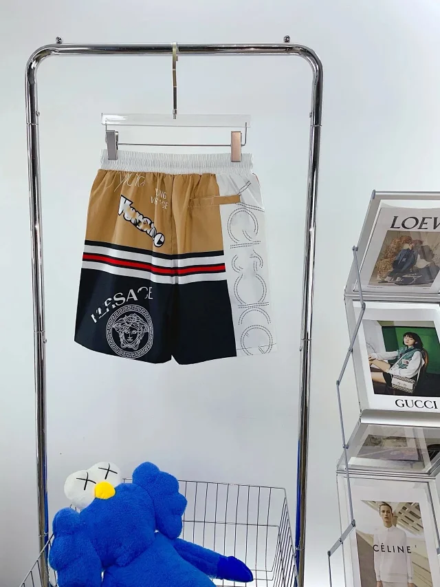 Versace Shorts Drawstring with Medusa emblem and Greca trim product detail image 11