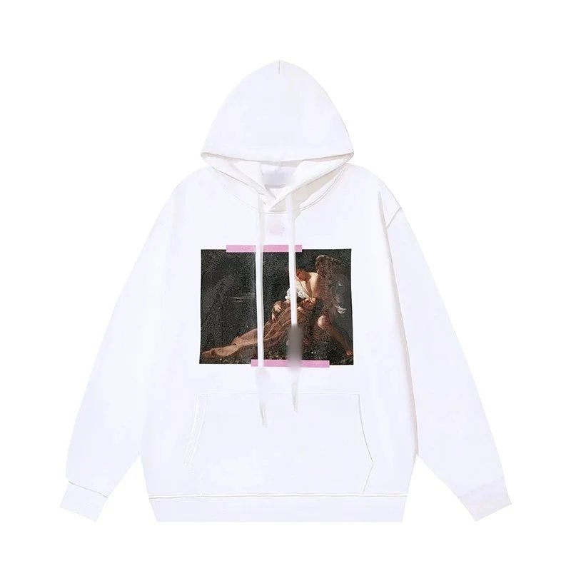 Off-White Knitwear Crewneck knit sweater with graphic intarsia — 08