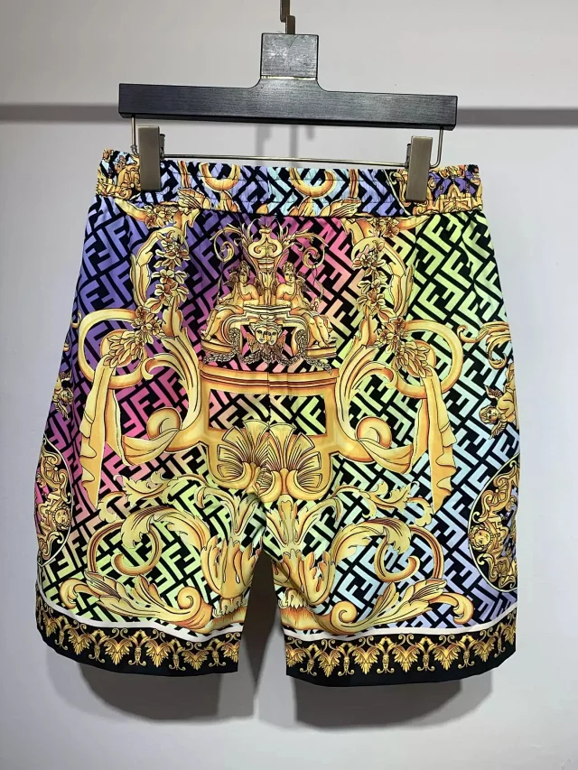 Versace Shorts Medusa emblem and Greca-trim drawstring product detail image 16
