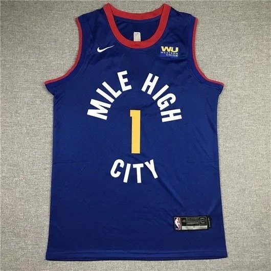 Mitchell & Ness Denver Nuggets 2003-04 Hardwood Classics Authentic Jersey Blue - 15