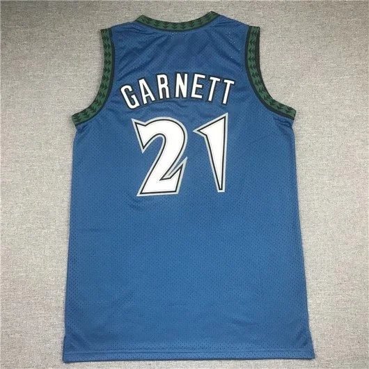 Mitchell & Ness Kevin Garnett Minnesota Timberwolves Throwback Jersey Light Blue - 6