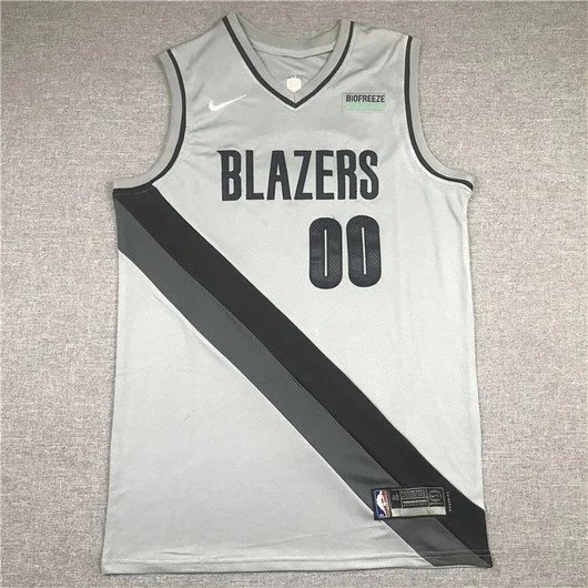 Nike NBA Portland Trail Blazers City Edition Jersey Gray - 7