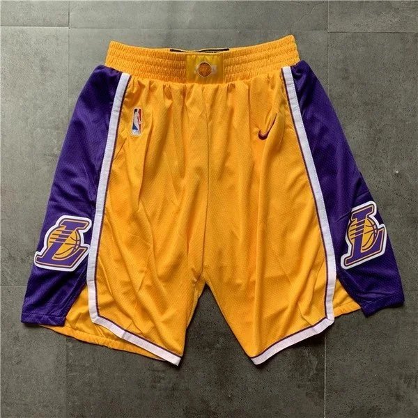 Nike Mesh Basketball Shorts Navy with Red and Yellow Stripes - 2