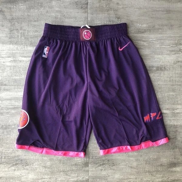 NBA Minnesota Timberwolves City Edition Shorts Blue Shorts - 4