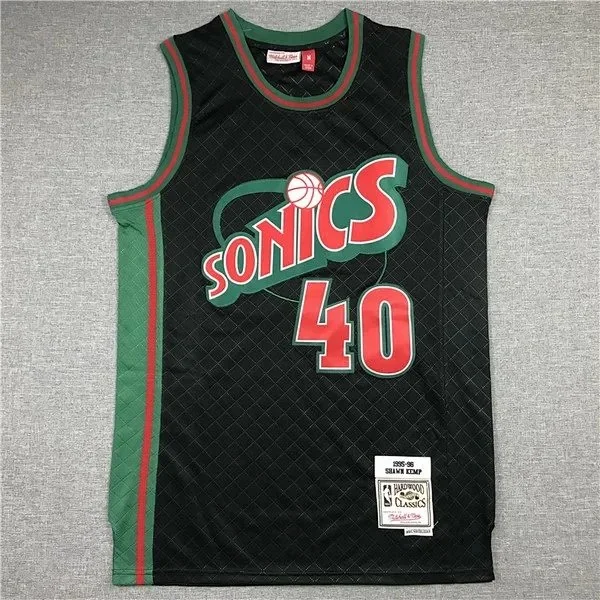 Mitchell & Ness Seattle SuperSonics NBA Hardwood Classics Basketball Jersey product detail image 9