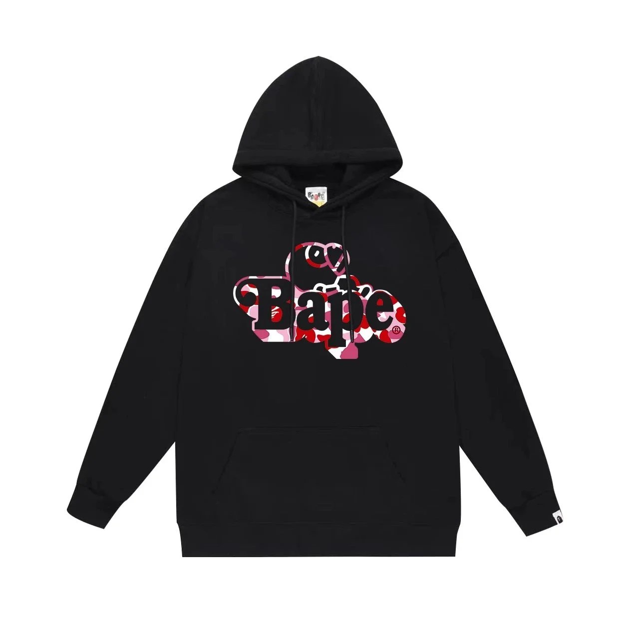 A Bathing Ape Colorful Logo Hoodie Black - 2