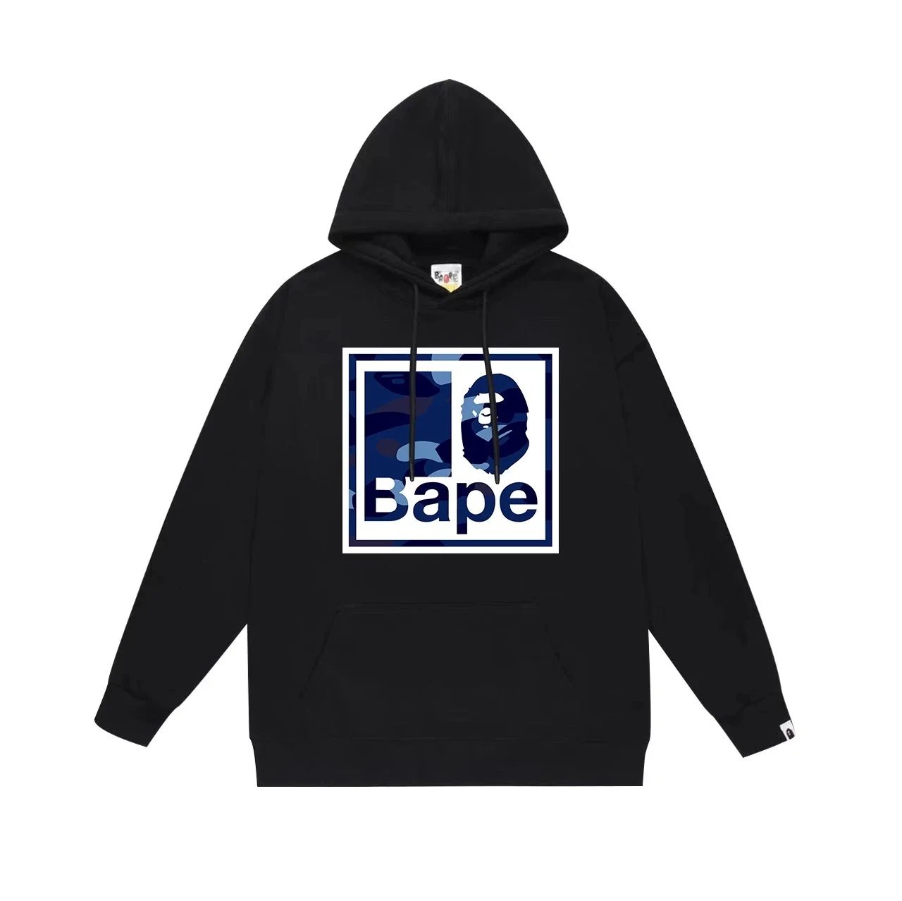 A Bathing Ape Colorful Logo Hoodie Black - 5