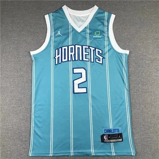 Mitchell & Ness Charlotte Hornets 1992-93 Larry Johnson Throwback Jersey Purple - 3