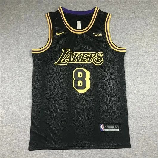 NBA Los Angeles Lakers Kobe Bryant #24 Black City Edition Jersey - 5