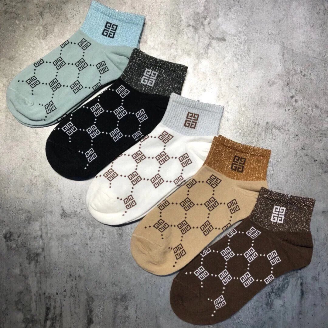 Givenchy 4G Logo Print Socks Multicolor - 11