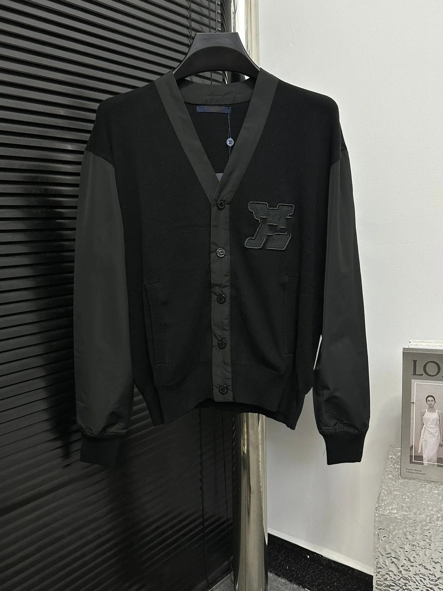 Louis Vuitton Monogram Denim Jacket Black and Beige - 5