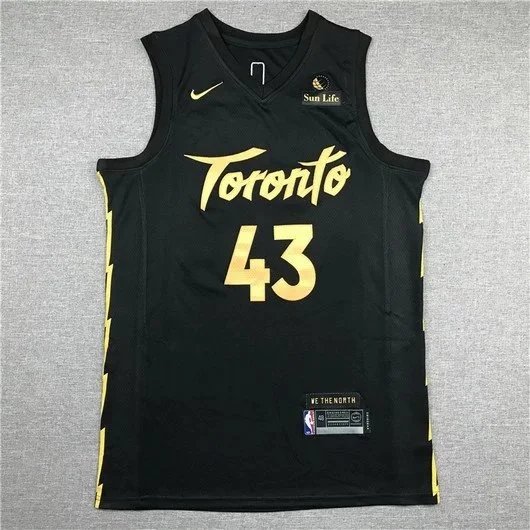 Nike Toronto Raptors City Edition Jersey Black Gold