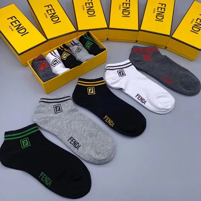 Fendi Socks FF Logo product detail image 12