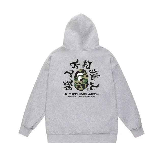 A Bathing Ape Hoodies & Sweatshirts Hooded sweatshirt with vertical back print product detail image 6