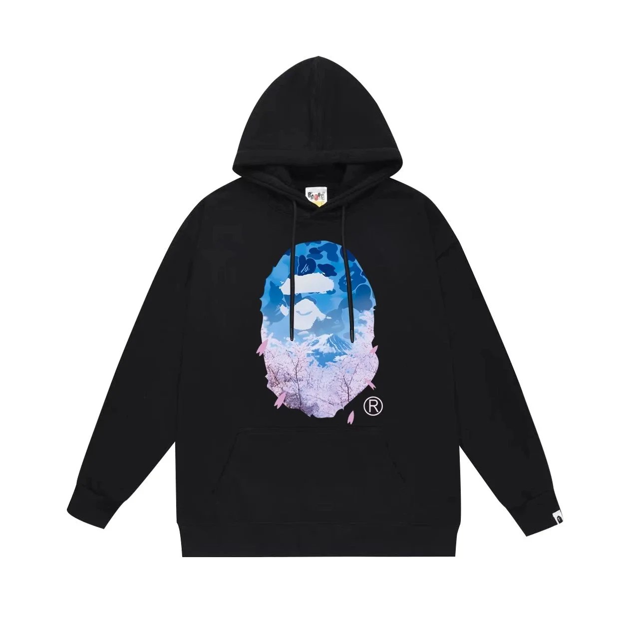 A Bathing Ape Baby Milo Multicolor Camo Hoodie Gray - 14