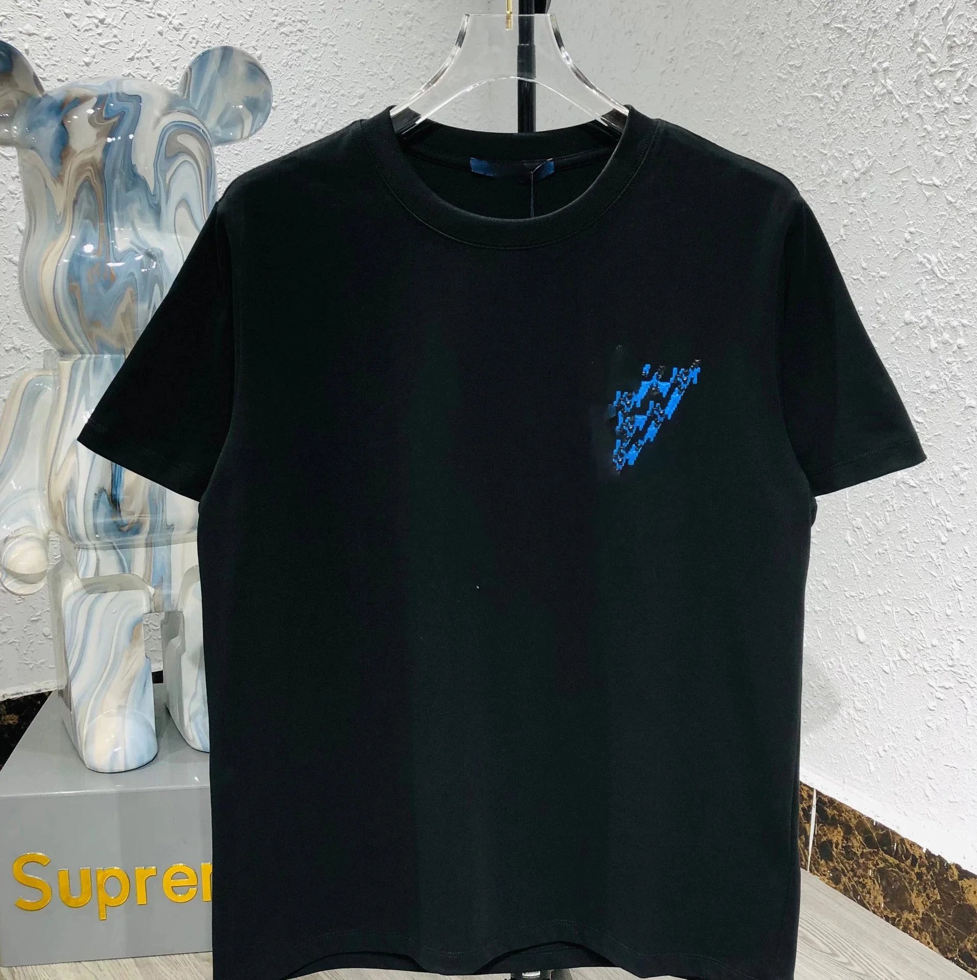 Design Abstract Scribble Print White T-Shirt - 3