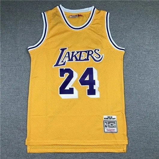 Los Angeles Lakers Kobe Bryant 24 and LeBron James 23 basketball jerseys product detail image 2