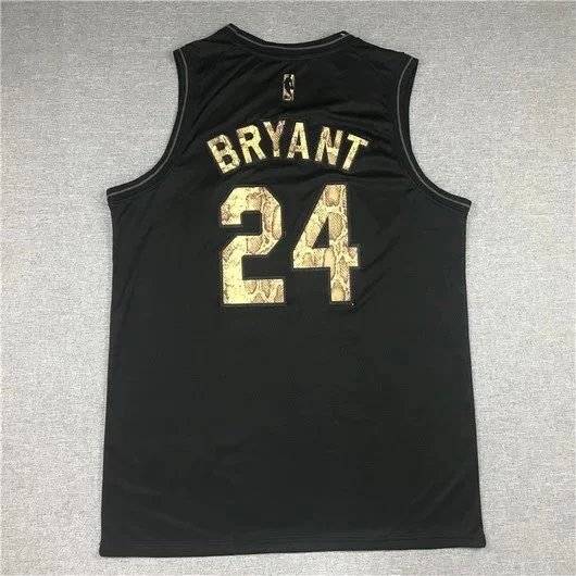 NBA Los Angeles Lakers Kobe Bryant #24 Black City Edition Jersey - 8