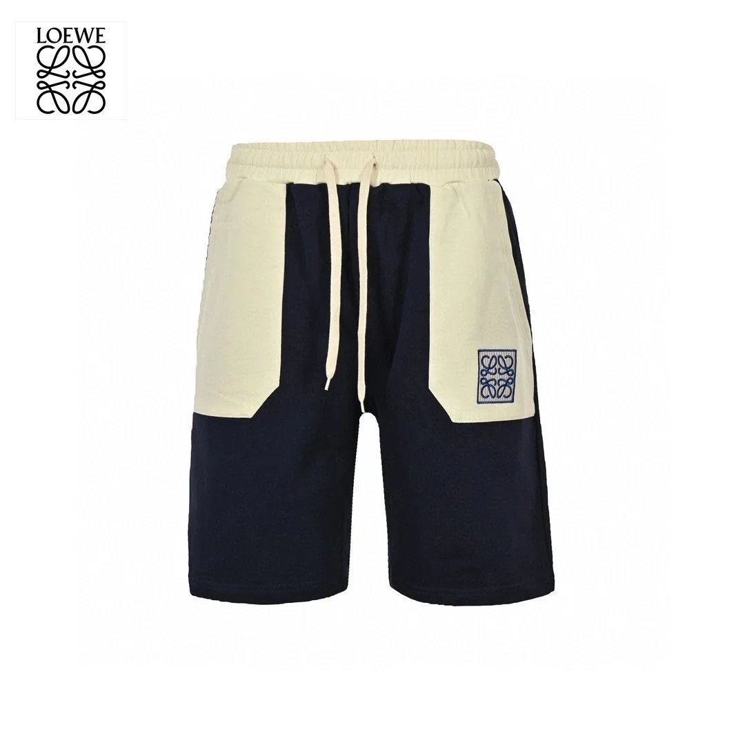 Loewe Anagram Logo Black Cotton Shorts - 3