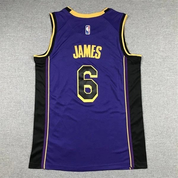 NBA LeBron James #6 Purple All-Star Jersey - 8
