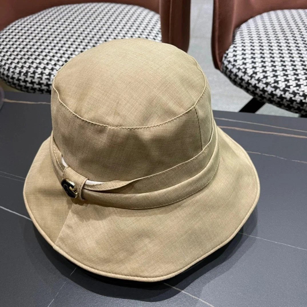 Design HE HES Bucket Hat Light Gray Tweed Bucket Hat - 14