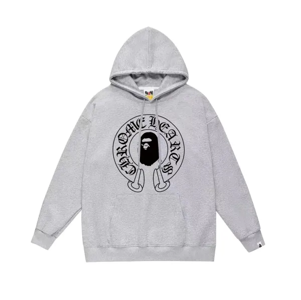 A Bathing Ape Graffiti Ape Head Hoodie Gray - 13