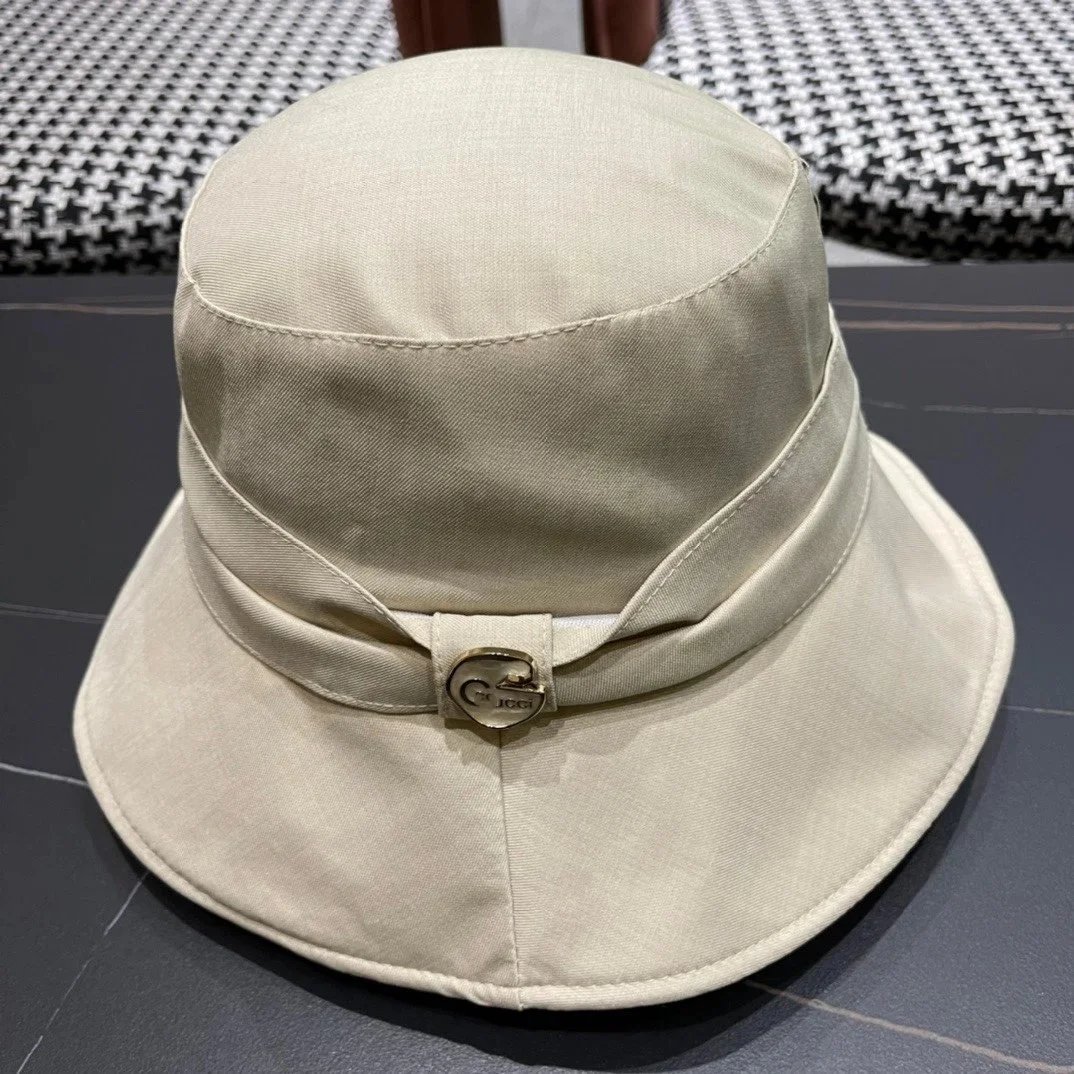 Design HE HES Bucket Hat Light Gray Tweed Bucket Hat - 26