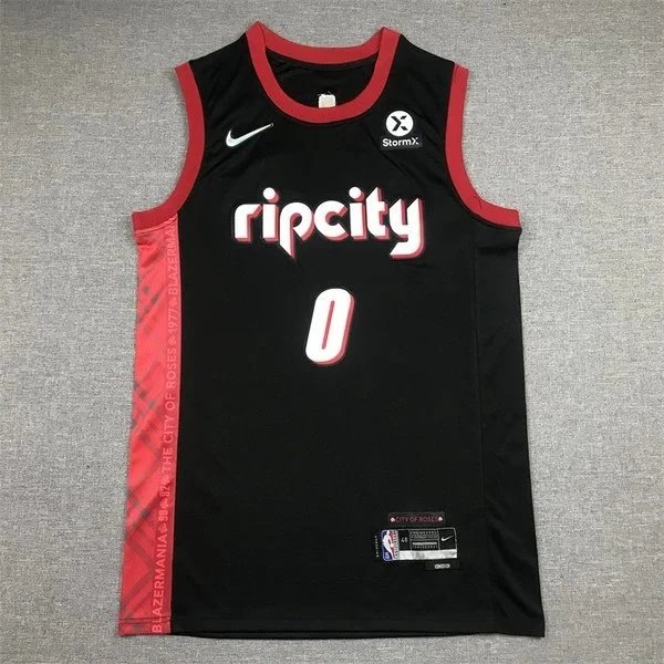 Nike NBA Portland Trail Blazers City Edition Jersey Gray - 3