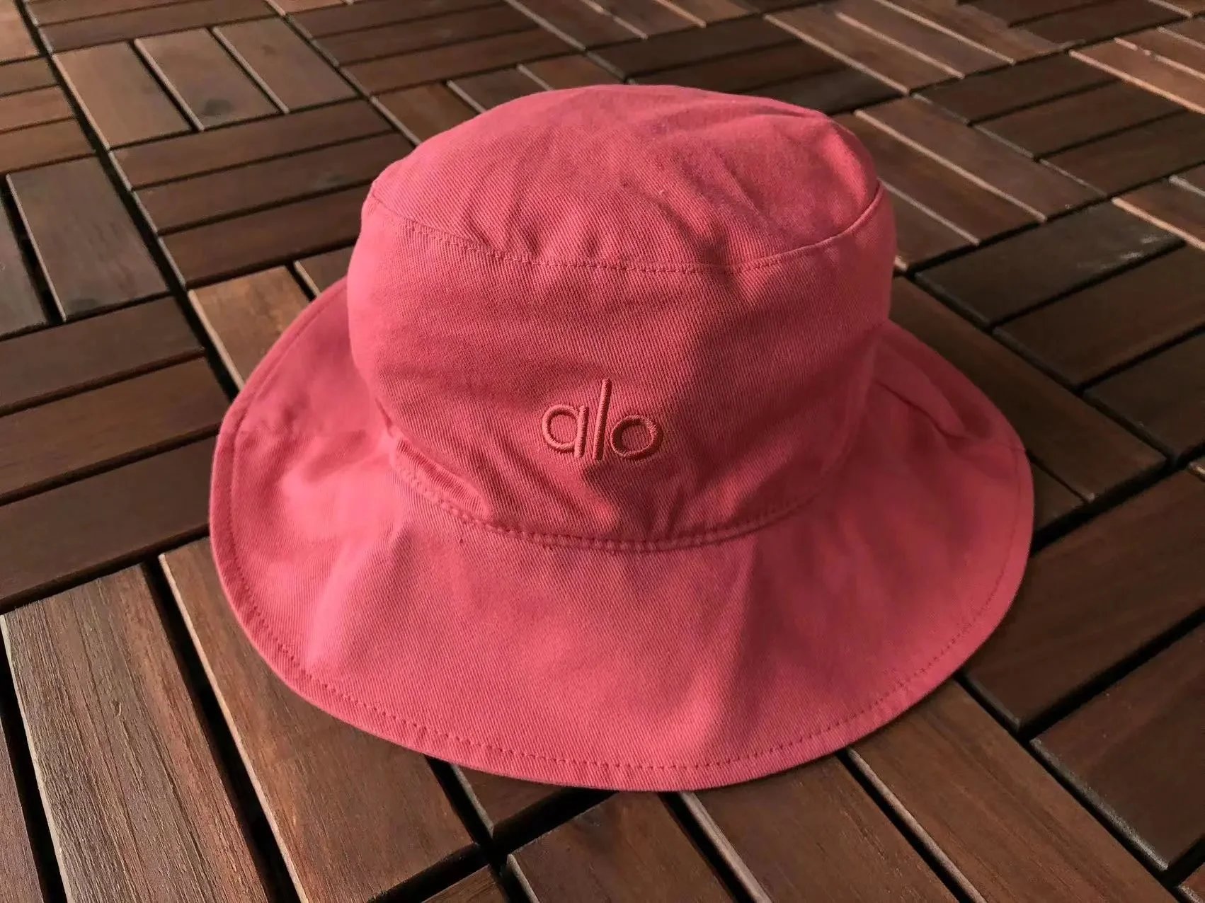 Alo Bucket Hat Coral Pink - 1