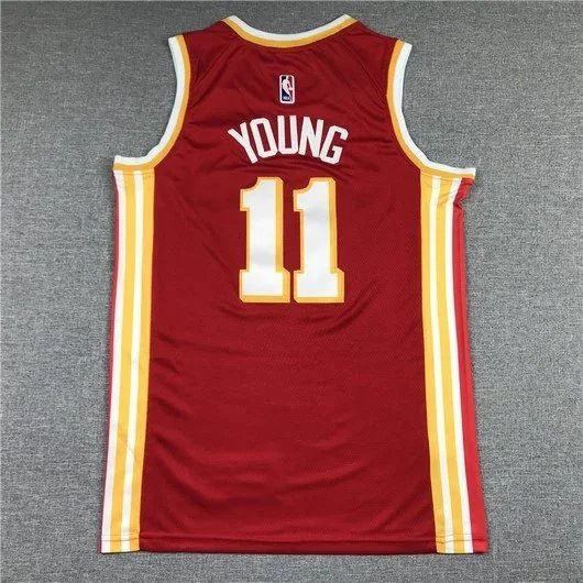 Mitchell & Ness Atlanta Hawks 1986-87 Hardwood Classics Swingman Jersey Red - 7